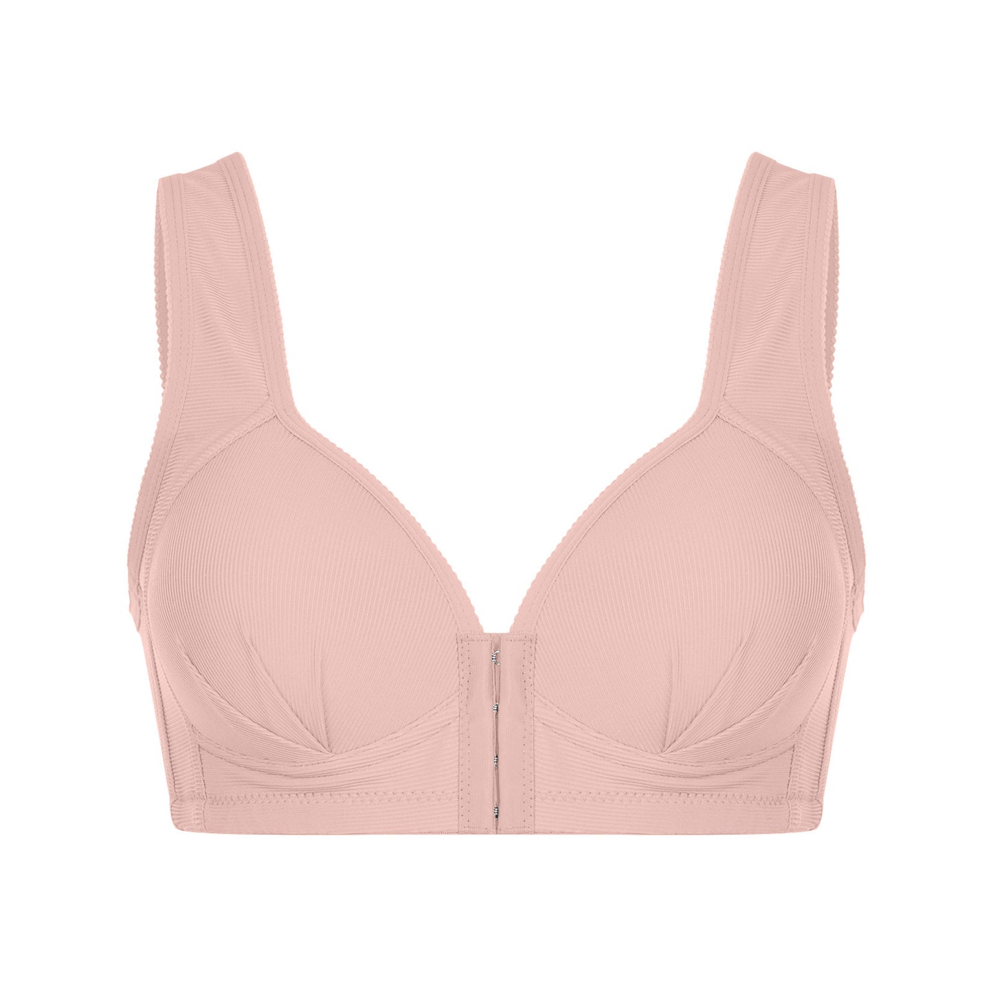 Plus Size Front Closure Wire-Free Sexy Push Up Bra