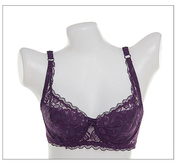 Sexy Lace Underwire Push Up Bra With Optional Pads