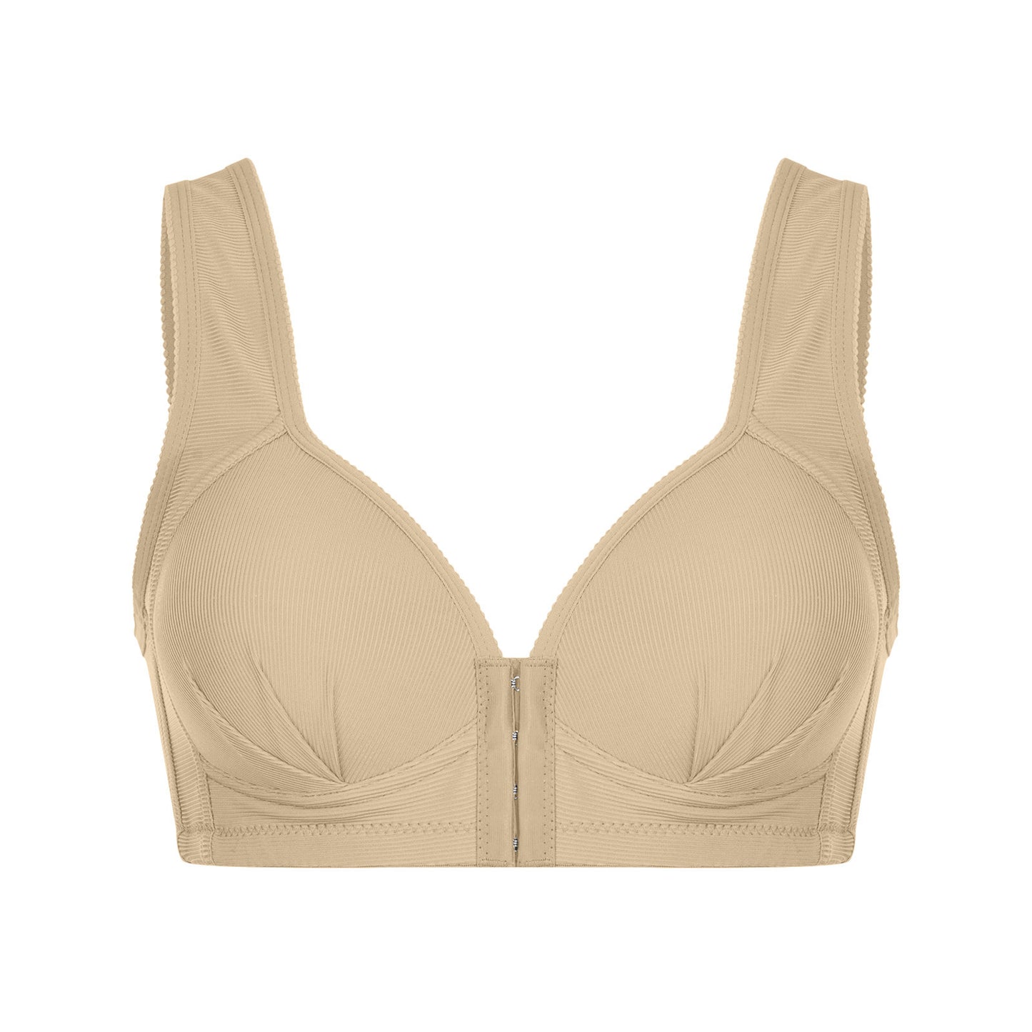 Plus Size Front Closure Wire-Free Sexy Push Up Bra