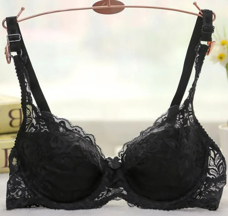 Sexy Lace Underwire Push Up Bra With Optional Pads