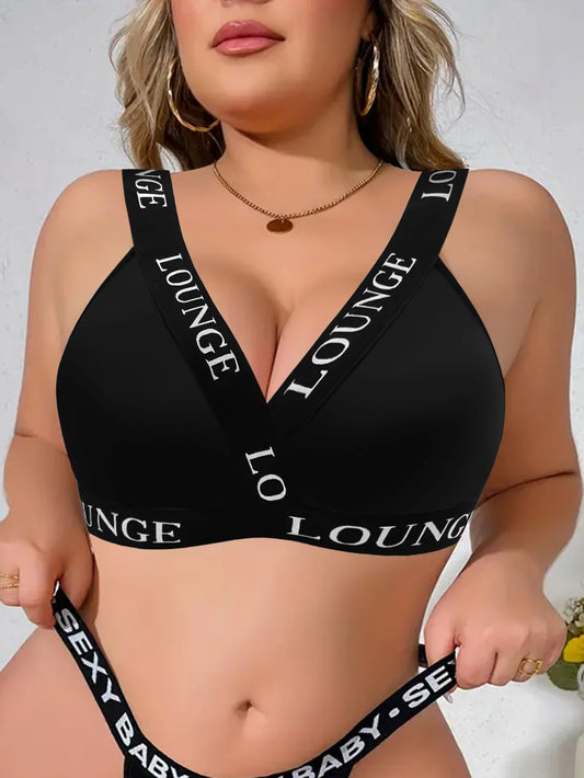 Plus Size Non-Padded Sports Style Bra