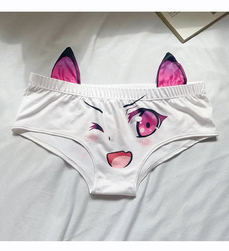 Cute Kawaii Cat Ears Panties