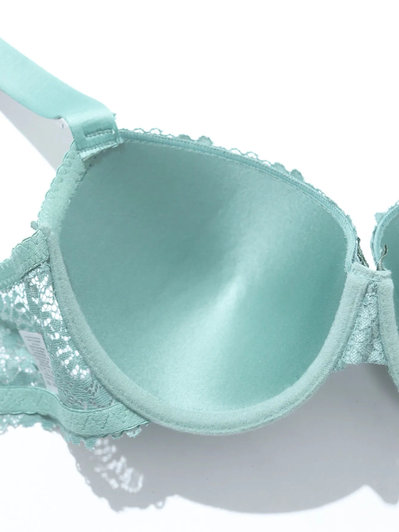 Rhinestone Breathable Floral Lace Everyday Bra