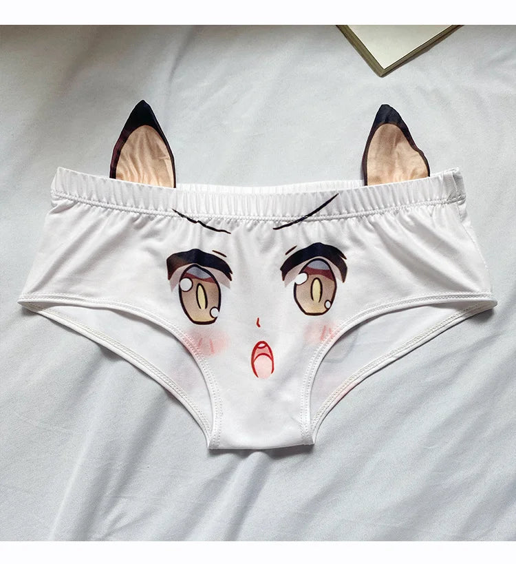 Cute Kawaii Cat Ears Panties