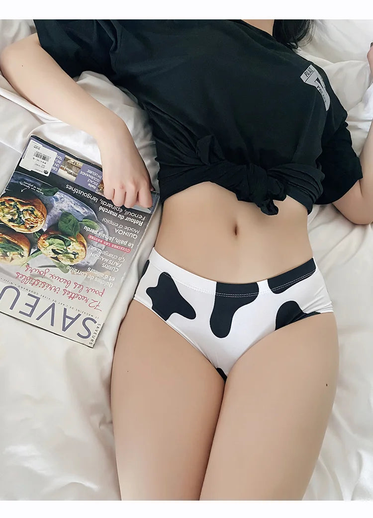 Cow Printed Sexy Underwear