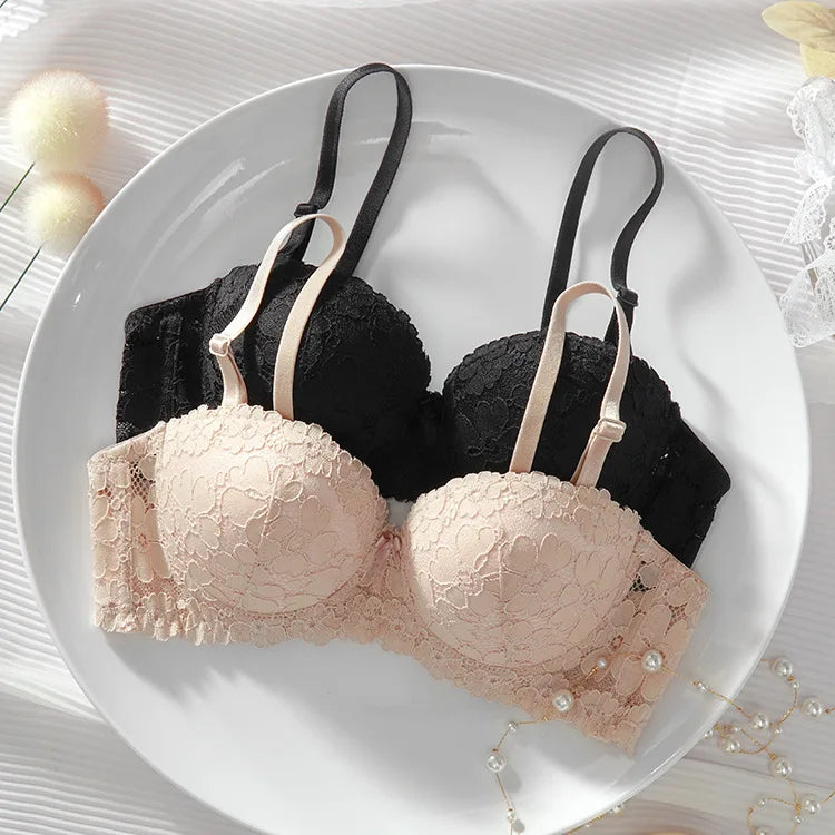 Lace Underwire Push Up Bra